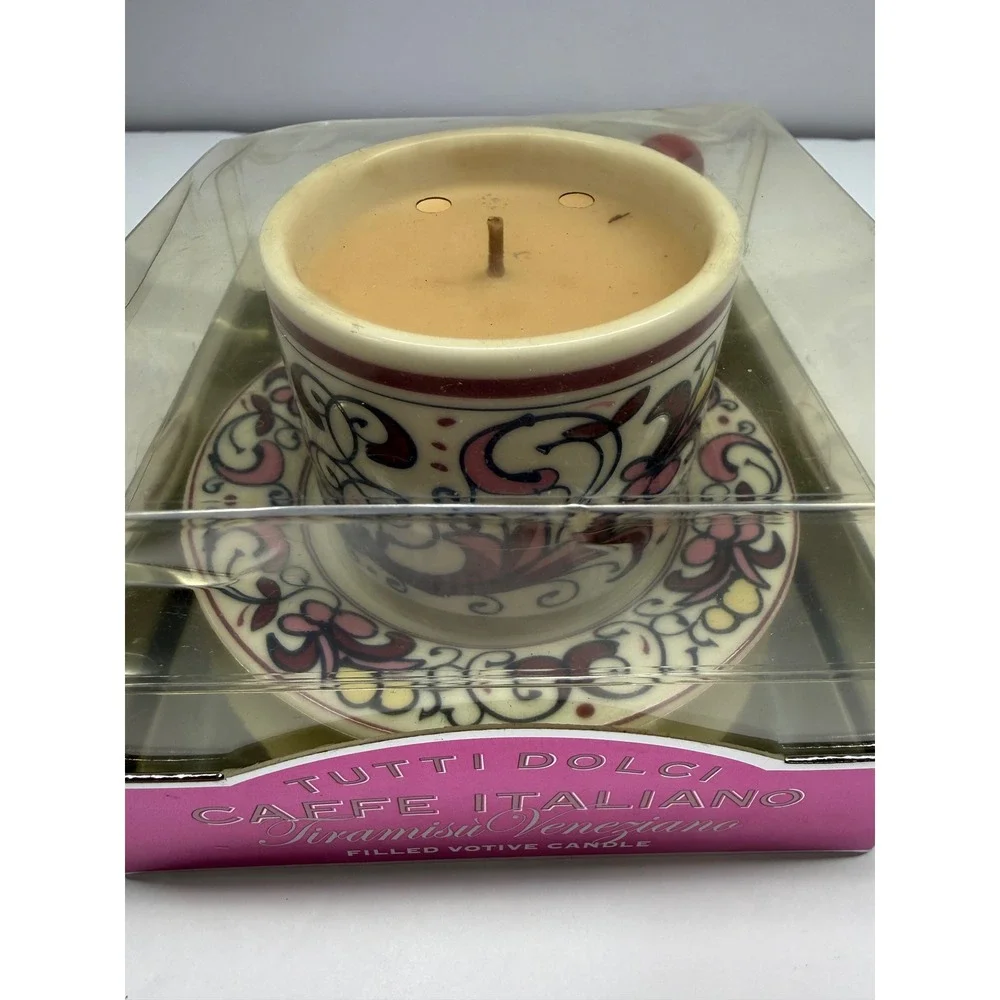 Tutti Dolci Tiramisu Veneziano Caffe Italiano Votive Candle Cup